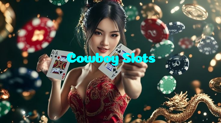 Cowboy Slots casino presented on mobile device in Pakistan with slots and live games