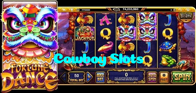 Cowboy Slots casino presented on mobile device in Pakistan with slots and live games
